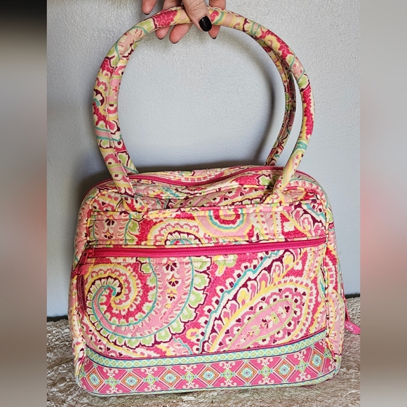 Vibrant Pink Patterned Women's Bag - Picture 2 of 4